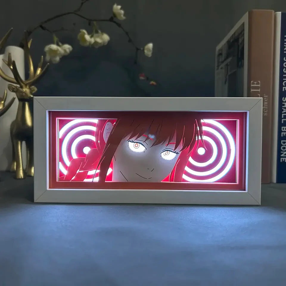 Lampe LED Manga Makima Regard Hypnotique - Chainsaw Man Télécommande RGB
