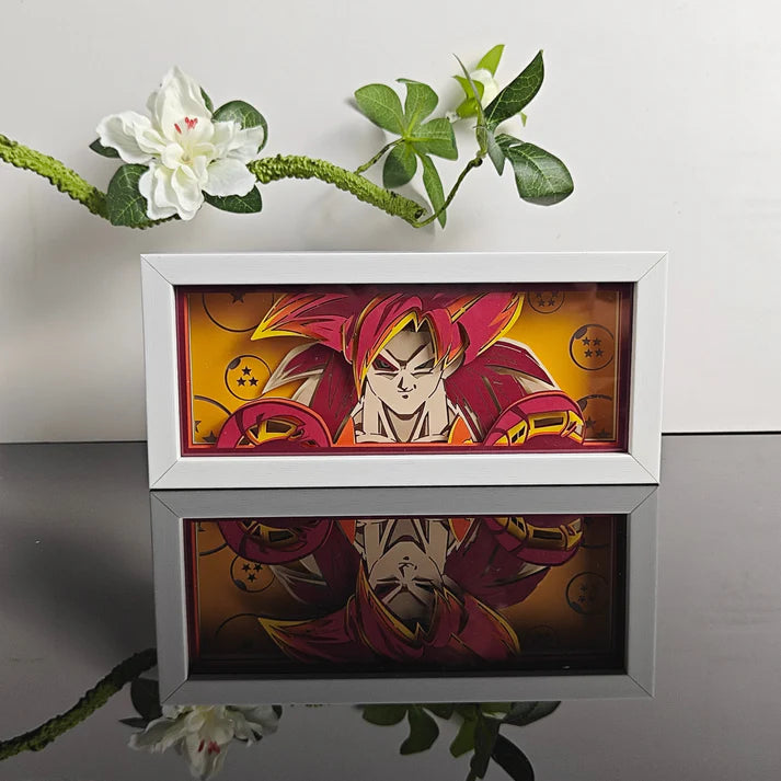 Lampe LED Manga Gogeta Super Saiyan 4 - Dragon Ball GT Télécommande RGB