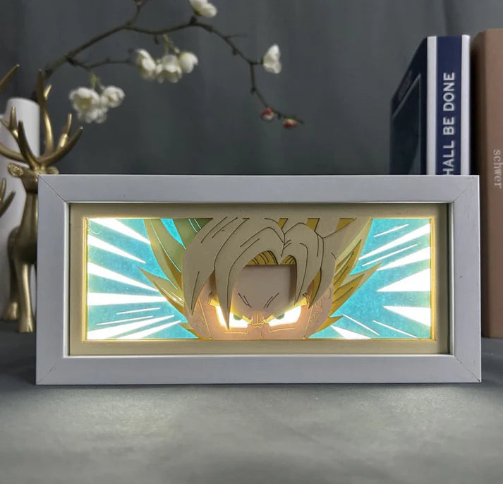 Lampe LED Manga Goku Super Saiyan Regard - Dragon Ball Z Télécommande RGB