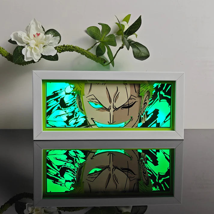 Lampe LED Manga Zoro Ashura - One Piece Télécommande RGB