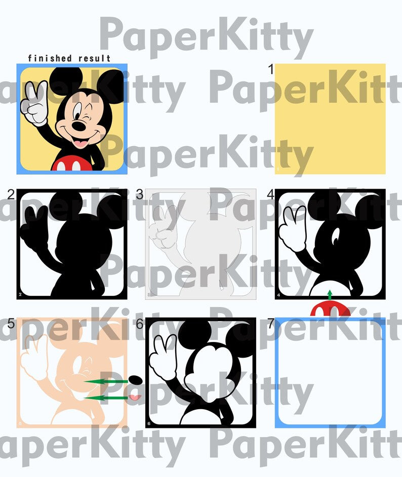 Cadre 3D Mickey