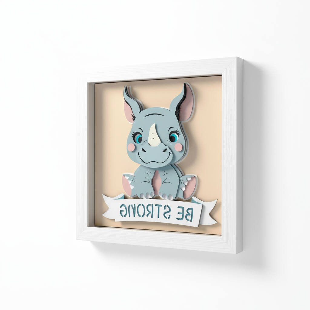 Rinhocéros Cadre 3D