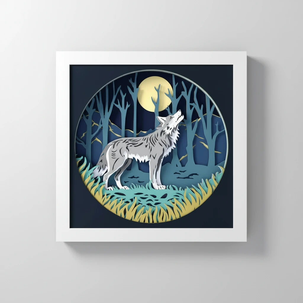 Cadre 3D Lot Animaux de la forêt 2