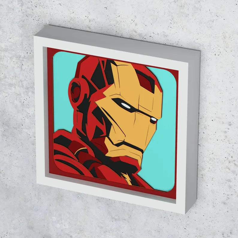 Cadre 3D Iron Man