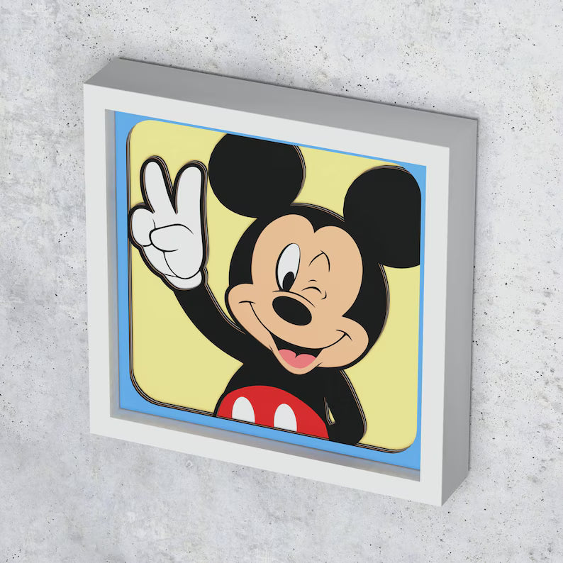 Cadre 3D Mickey