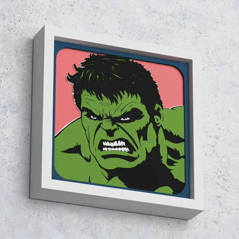 Cadre 3D Hulk