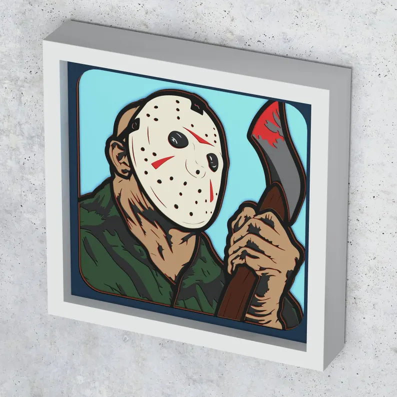 Cadre 3D Tueur Halloween