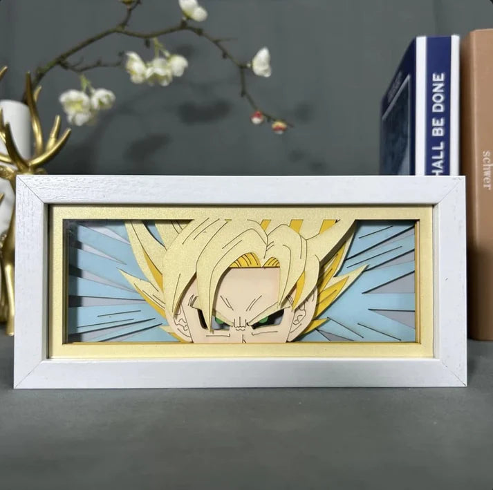 Lampe LED Manga Goku Super Saiyan Regard - Dragon Ball Z Télécommande RGB