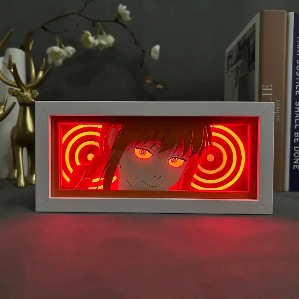 Lampe LED Manga Makima Regard Hypnotique - Chainsaw Man Télécommande RGB