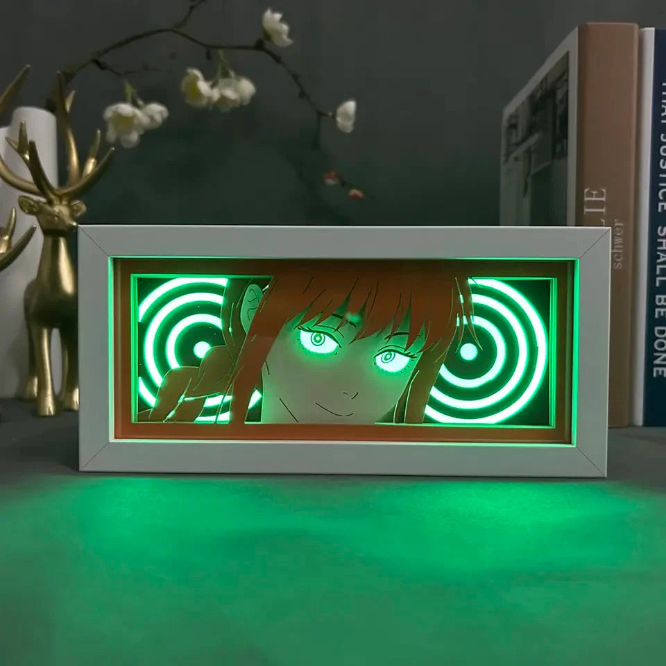 Lampe LED Manga Makima Regard Hypnotique - Chainsaw Man Télécommande RGB