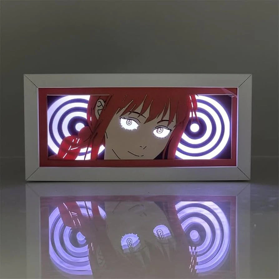 Lampe LED Manga Makima Regard Hypnotique - Chainsaw Man Télécommande RGB