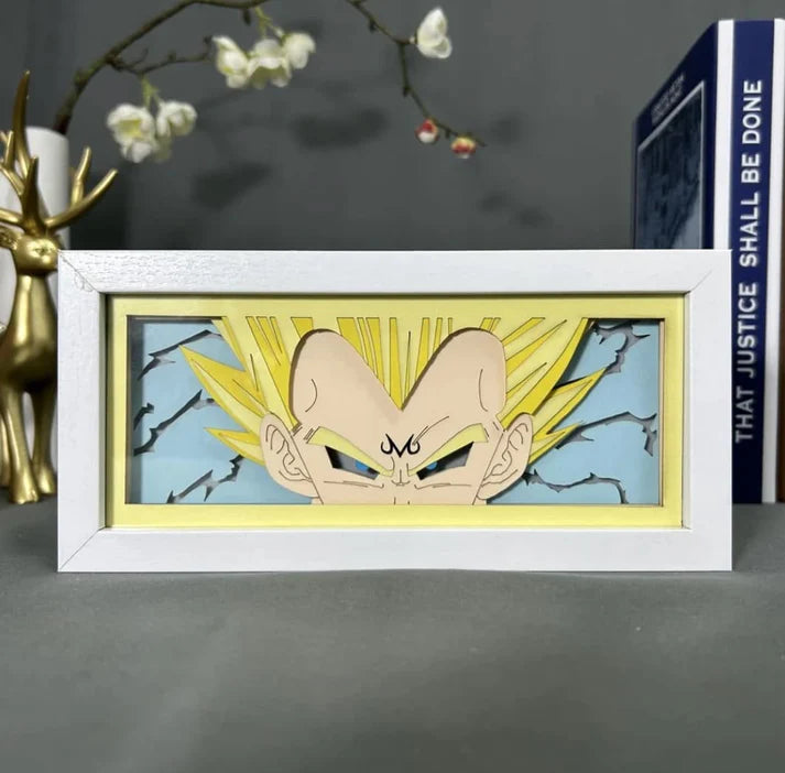 Lampe LED Manga Majin Vegeta - Dragon Ball Z Télécommande RGB