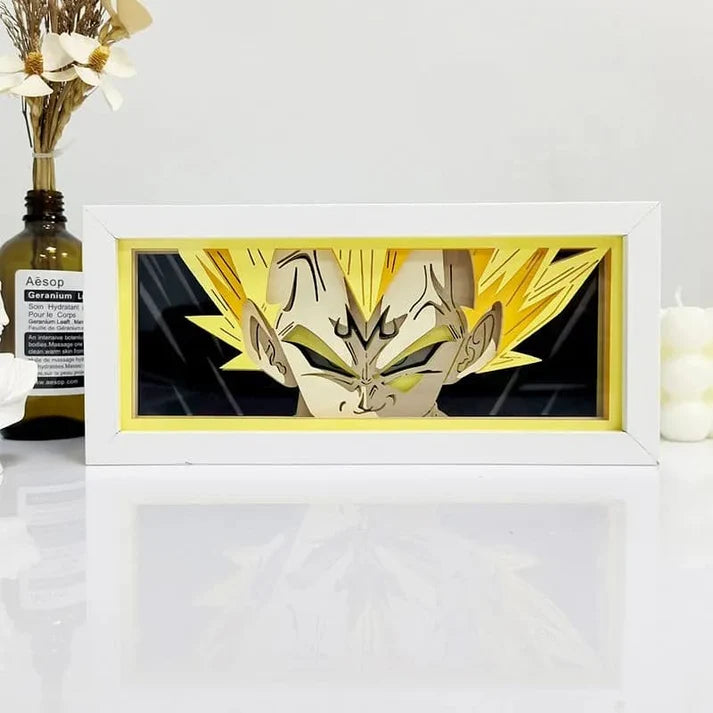 Lampe LED Manga Majin Vegeta Regard - Dragon Ball Z Télécommande RGB