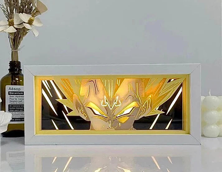 Lampe LED Manga Majin Vegeta Regard - Dragon Ball Z Télécommande RGB