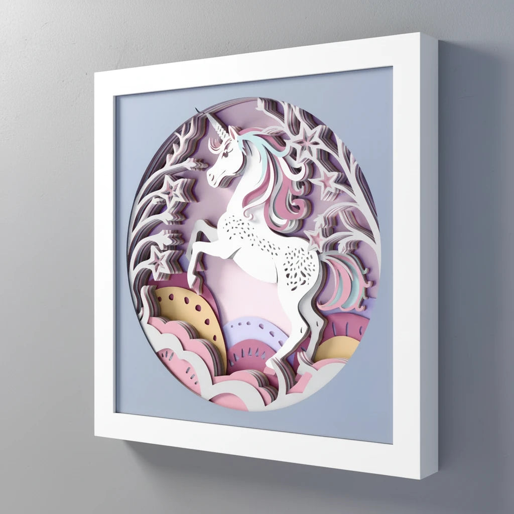 Licorne Cadre 3D