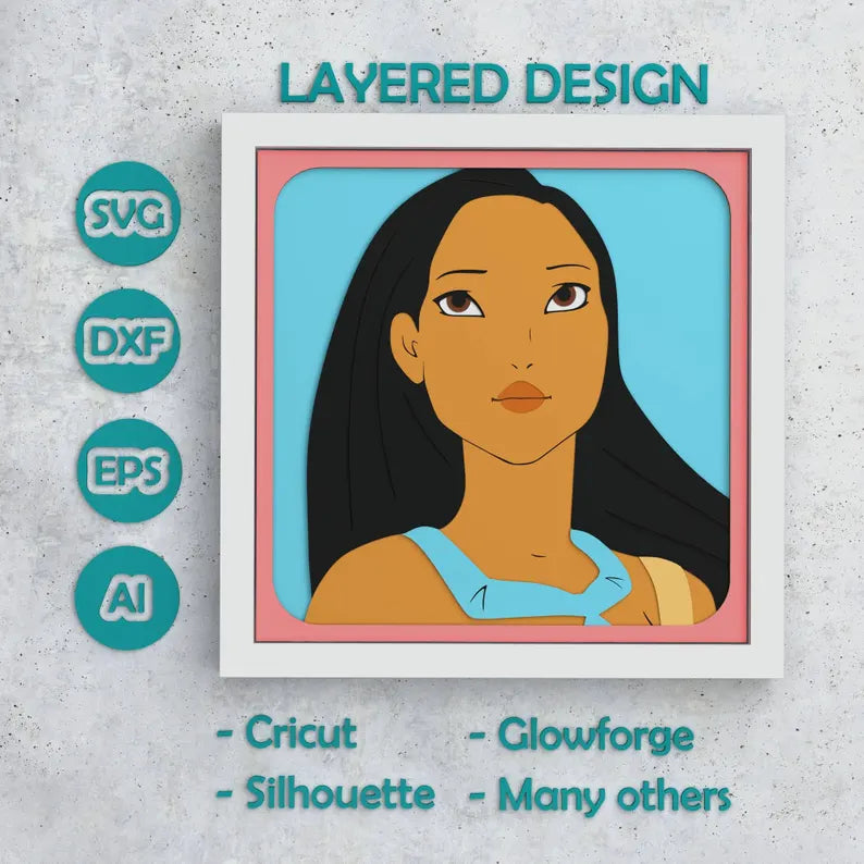 Cadre 3D Poncahontas