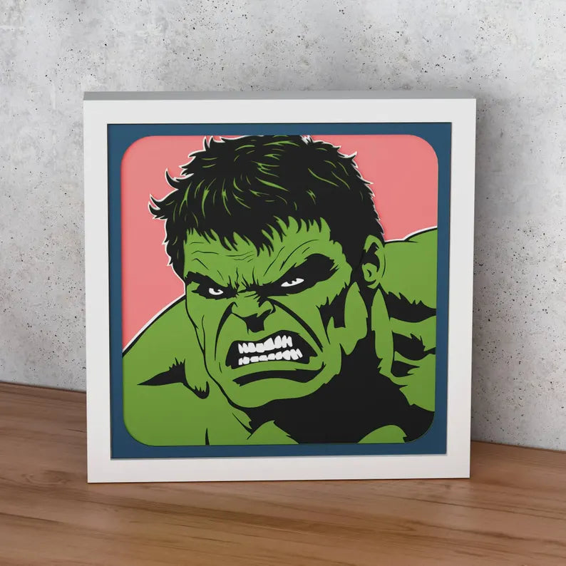 Cadre 3D Hulk